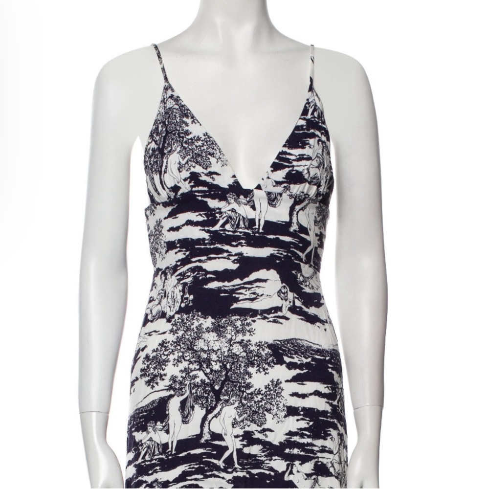 Reformation Dove Dress Naked Lunch Print Size 0